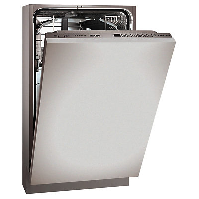 AEG F78400Vi0P Integrated Slimline Dishwasher, White AEG F78400Vi0P Integrated Slimline Dishwasher, White